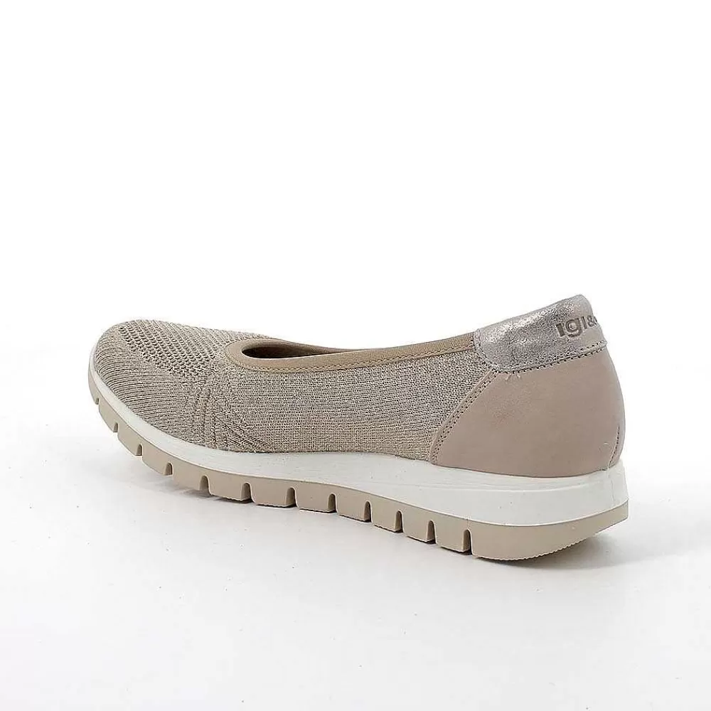 Sneakers | Igi&Co Ballerine Da Donna Beige-Platino