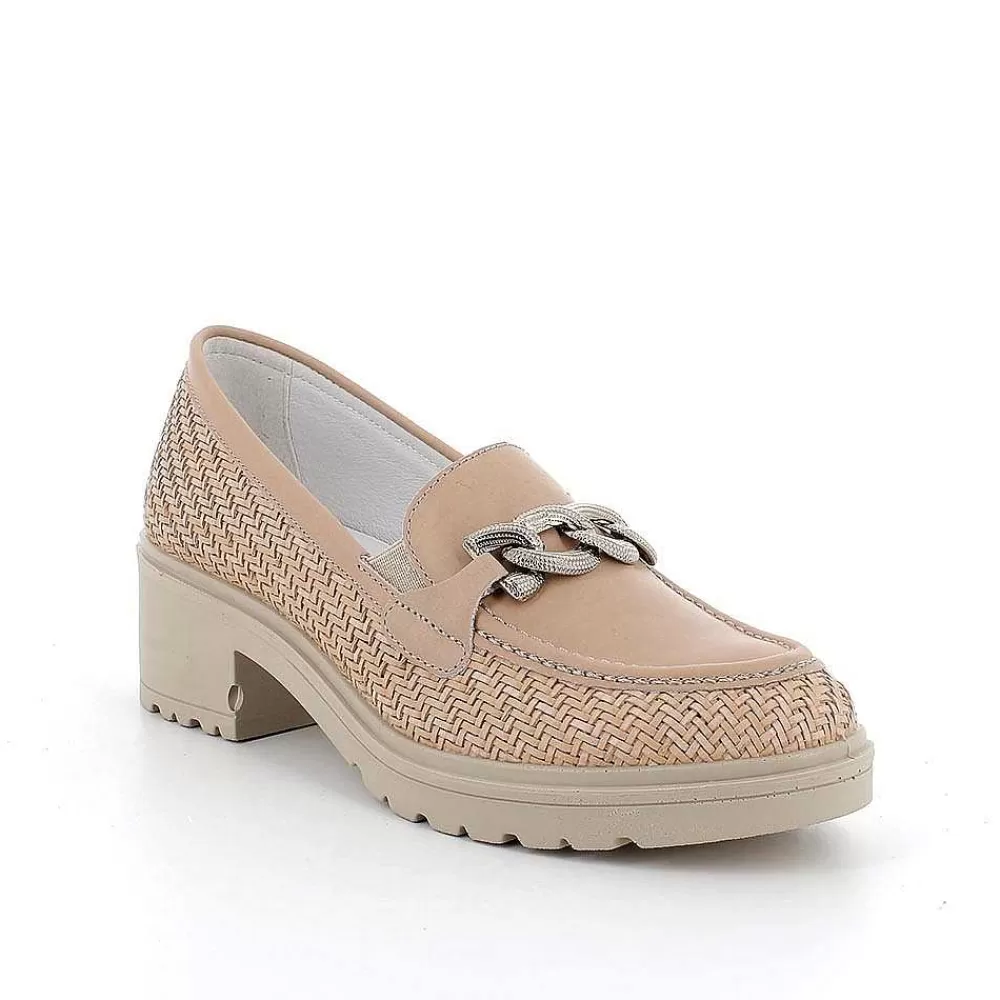 Mocassini E Slip On | Igi&Co Mocassini Con Tacco Da Donna Castoro