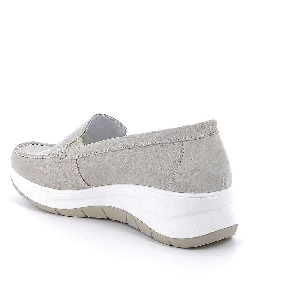 Mocassini E Slip On | Igi&Co Mocassini Con Zeppa In Pelle Da Donna Beige