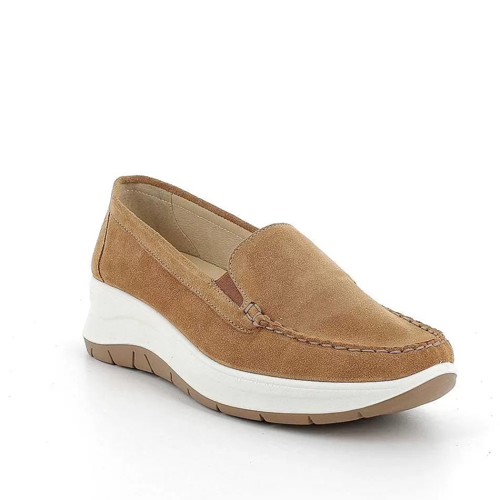 Mocassini E Slip On | Igi&Co Mocassini Con Zeppa In Pelle Da Donna Cuoio