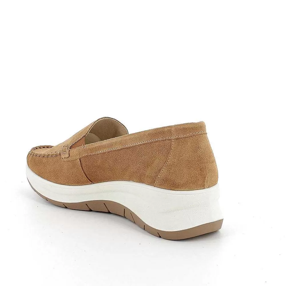 Mocassini E Slip On | Igi&Co Mocassini Con Zeppa In Pelle Da Donna Cuoio