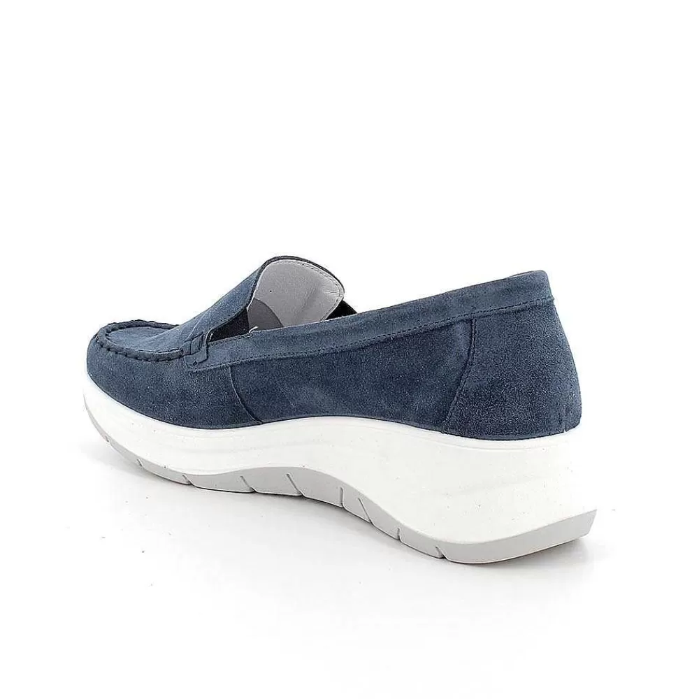 Mocassini E Slip On | Igi&Co Mocassini Con Zeppa In Pelle Da Donna Jeans