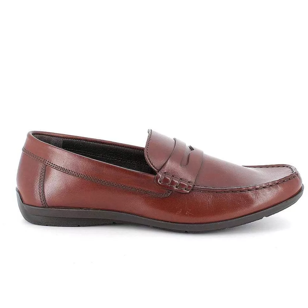 Mocassini E Scarpe Basse | Igi&Co Mocassini In Pelle Da Uomo Cognac