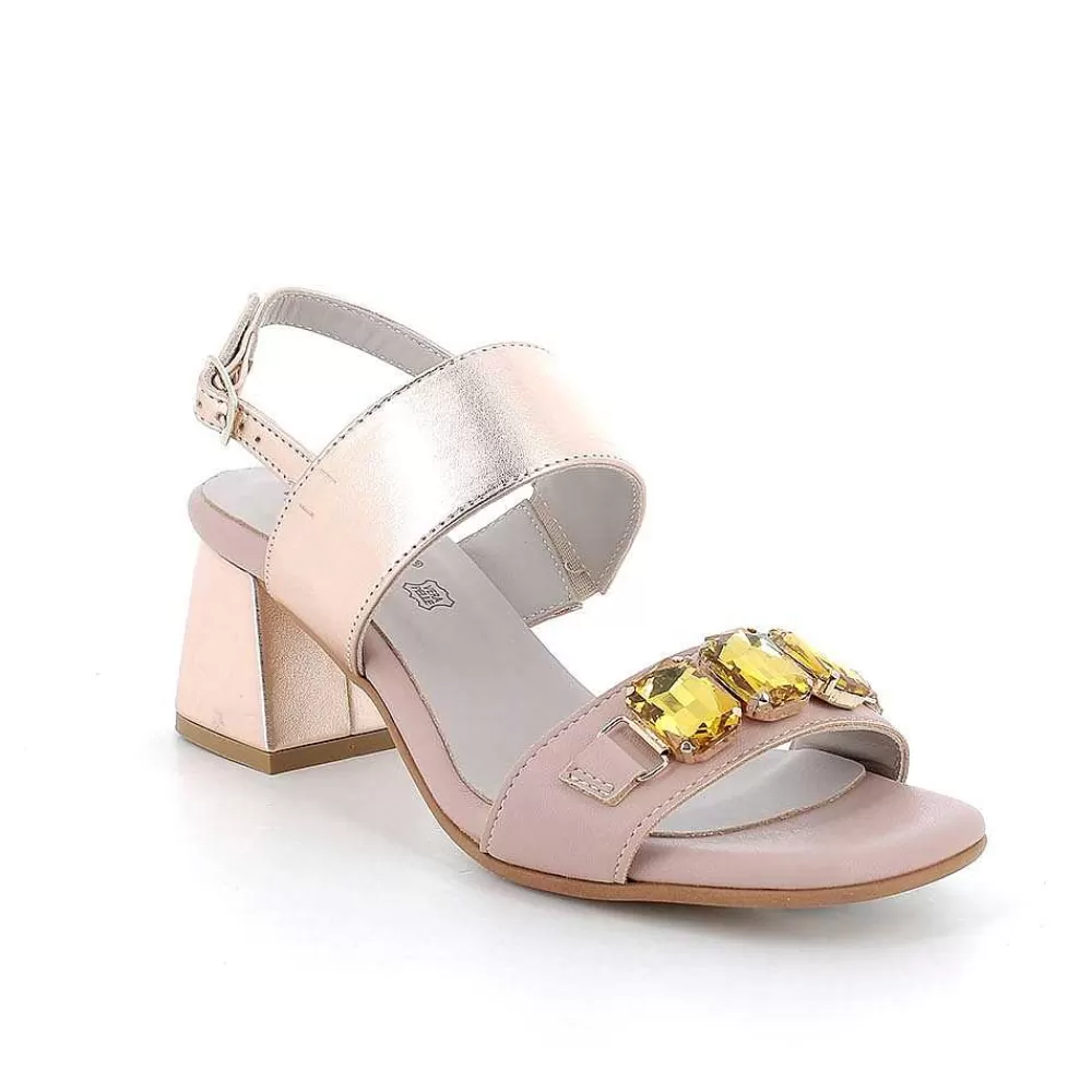 Scarpe Con Tacco | Igi&Co Sandali Con Tacco Da Donna Cipria-Rosa