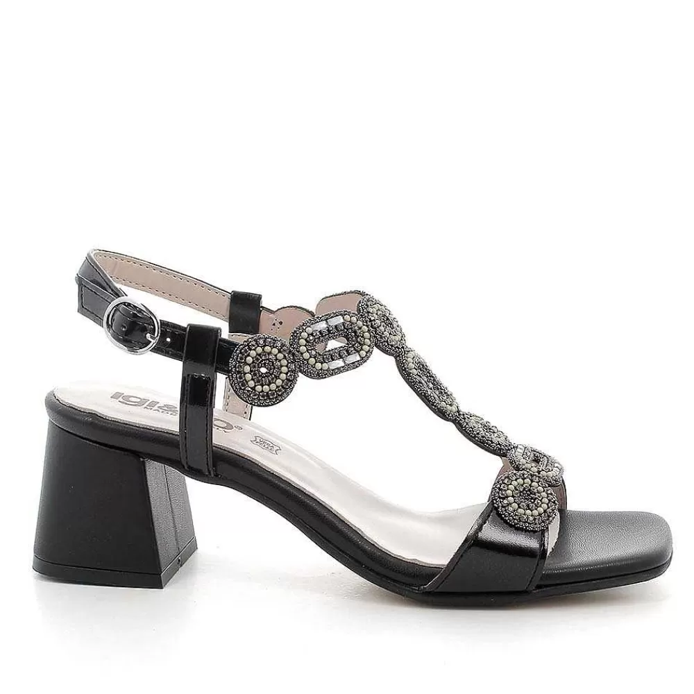 Scarpe Con Tacco | Igi&Co Sandali Con Tacco Da Donna Nero