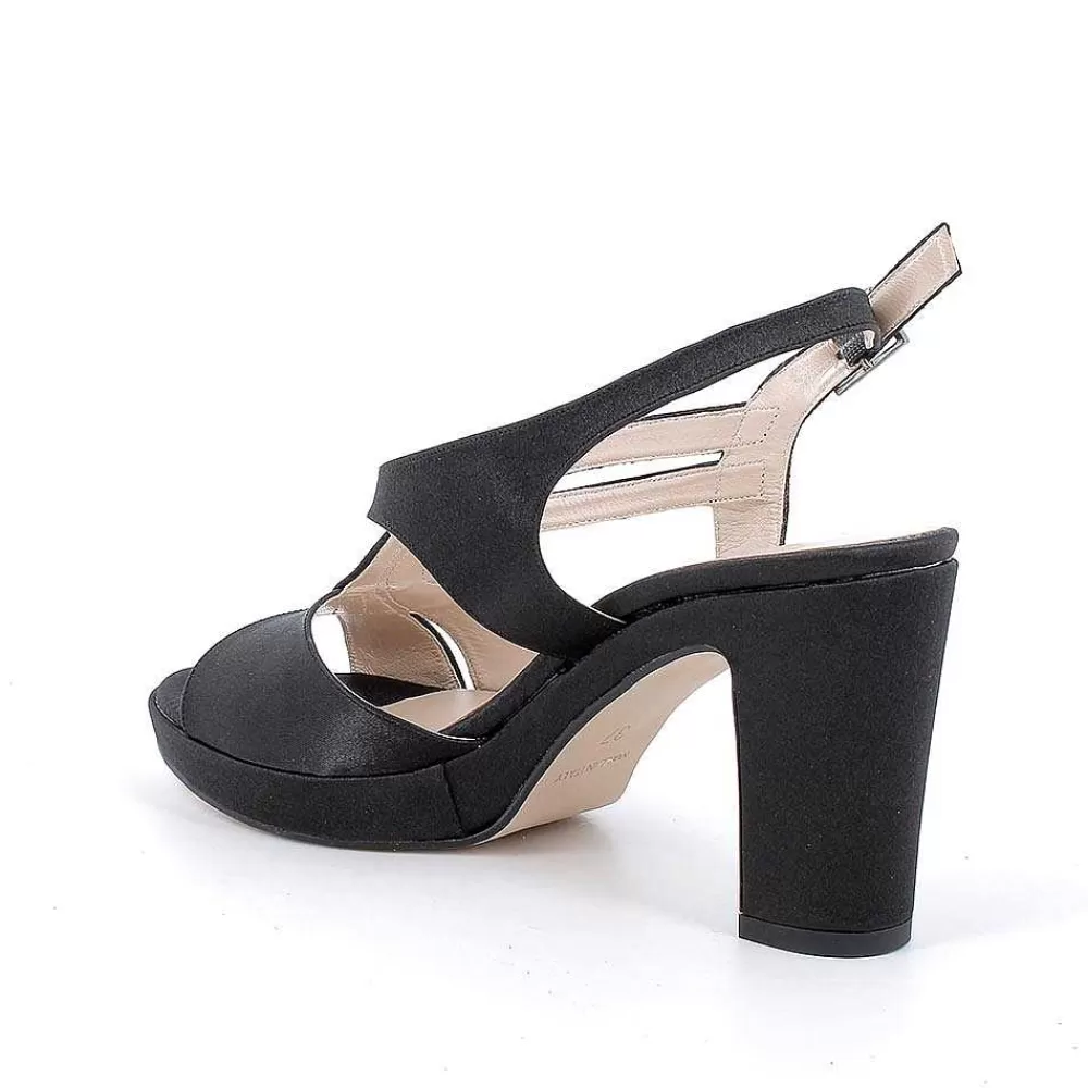 Scarpe Con Tacco | Igi&Co Sandali Con Tacco E Plateau Da Donna Nero