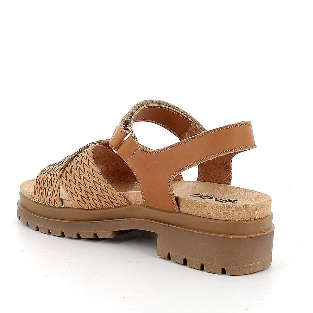 Scarpe Con Tacco | Igi&Co Sandali Con Tacco In Pelle Da Donna Beige Scuro