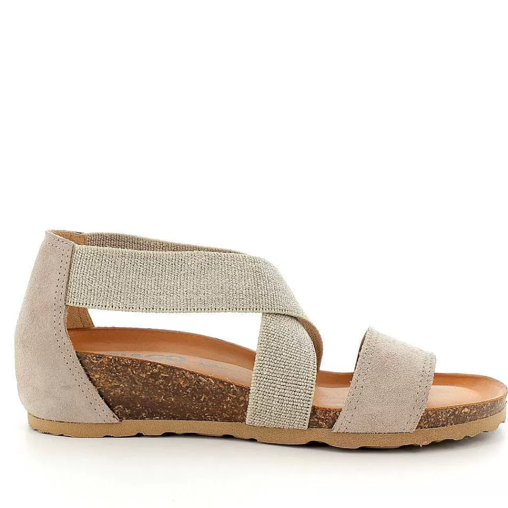 Zeppe | Igi&Co Sandalo Con Zeppa In Pelle Da Donna Beige