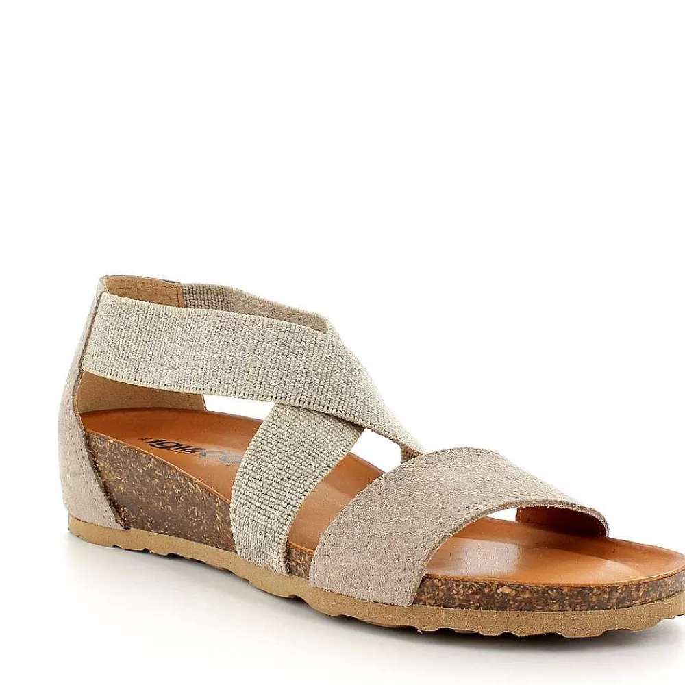 Zeppe | Igi&Co Sandalo Con Zeppa In Pelle Da Donna Beige