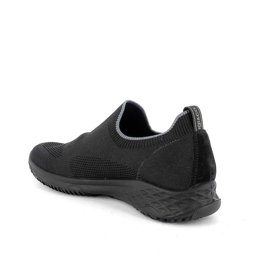 Mocassini E Scarpe Basse | Igi&Co Slip On Calzino Da Uomo Nero