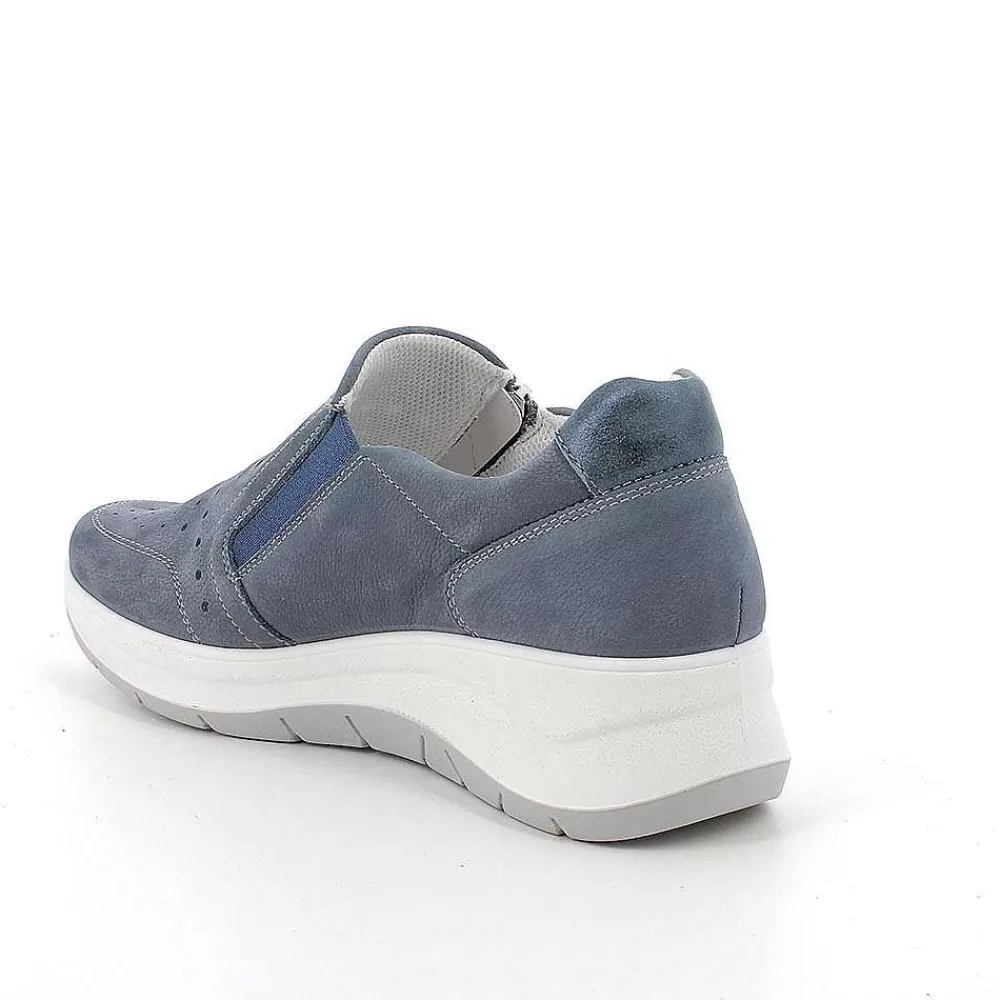 Mocassini E Slip On | Igi&Co Slip On Con Zeppa In Pelle Da Donna Avio