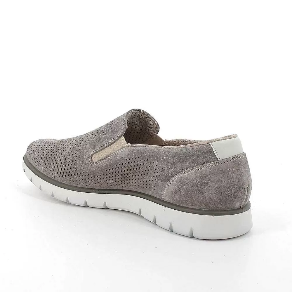 Mocassini E Scarpe Basse | Igi&Co Slip On In Pelle Da Uomo Peltro