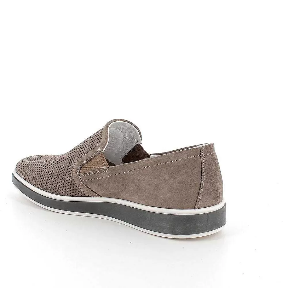 Mocassini E Scarpe Basse | Igi&Co Slip On In Pelle Da Uomo Peltro