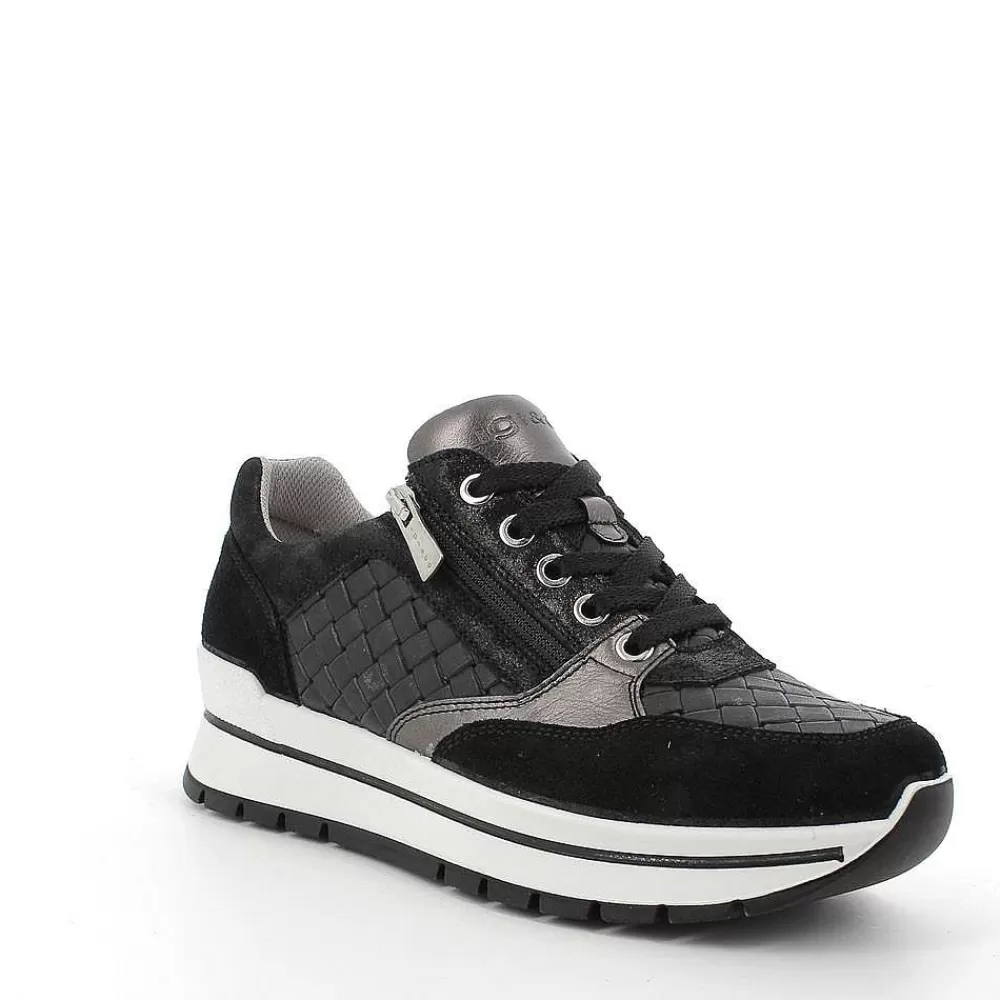 Sneakers | Igi&Co Sneaker In Pelle Da Donna Nero