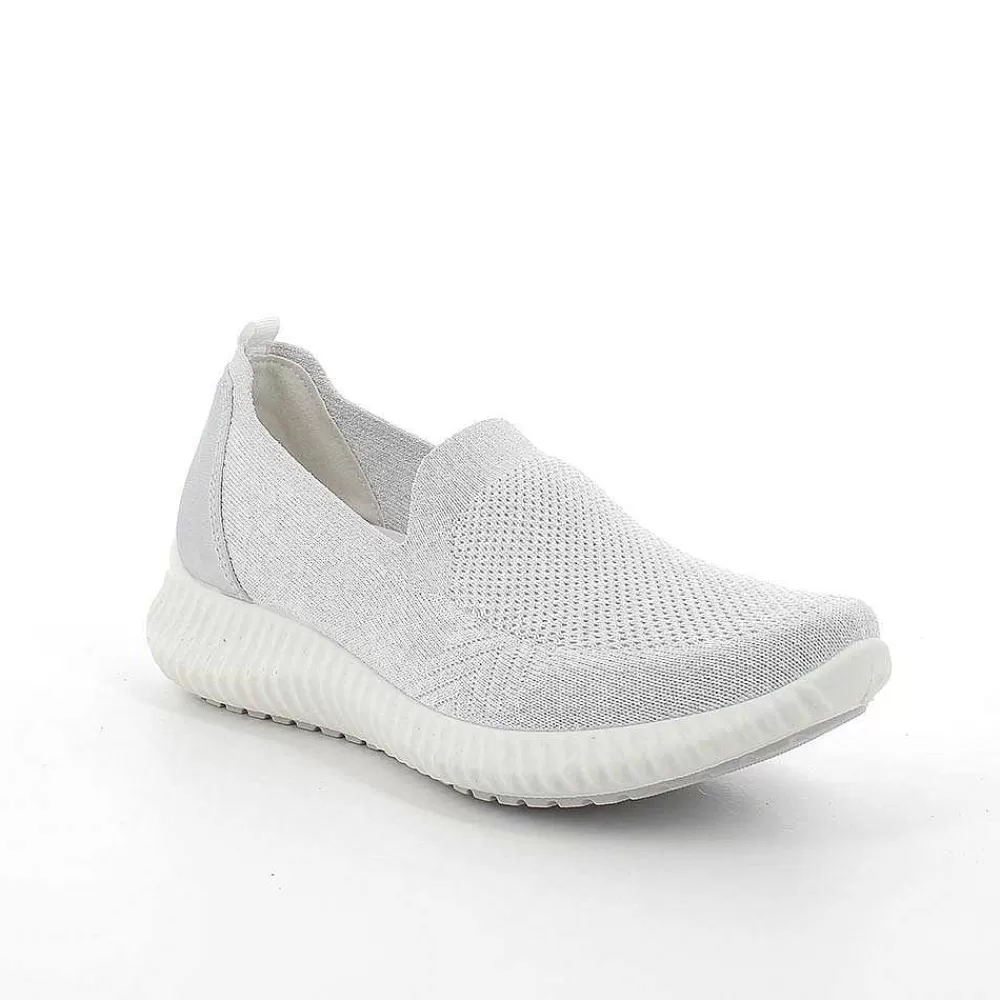 Mocassini E Slip On | Igi&Co Sneakers Calzino Da Donna Bianco-Argento