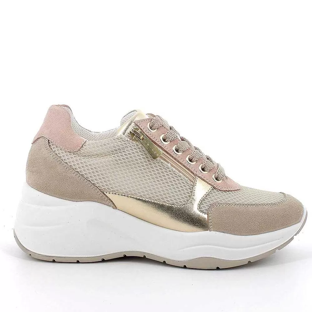 Zeppe | Igi&Co Sneakers Con Zeppa Da Donna Avorio-Skin