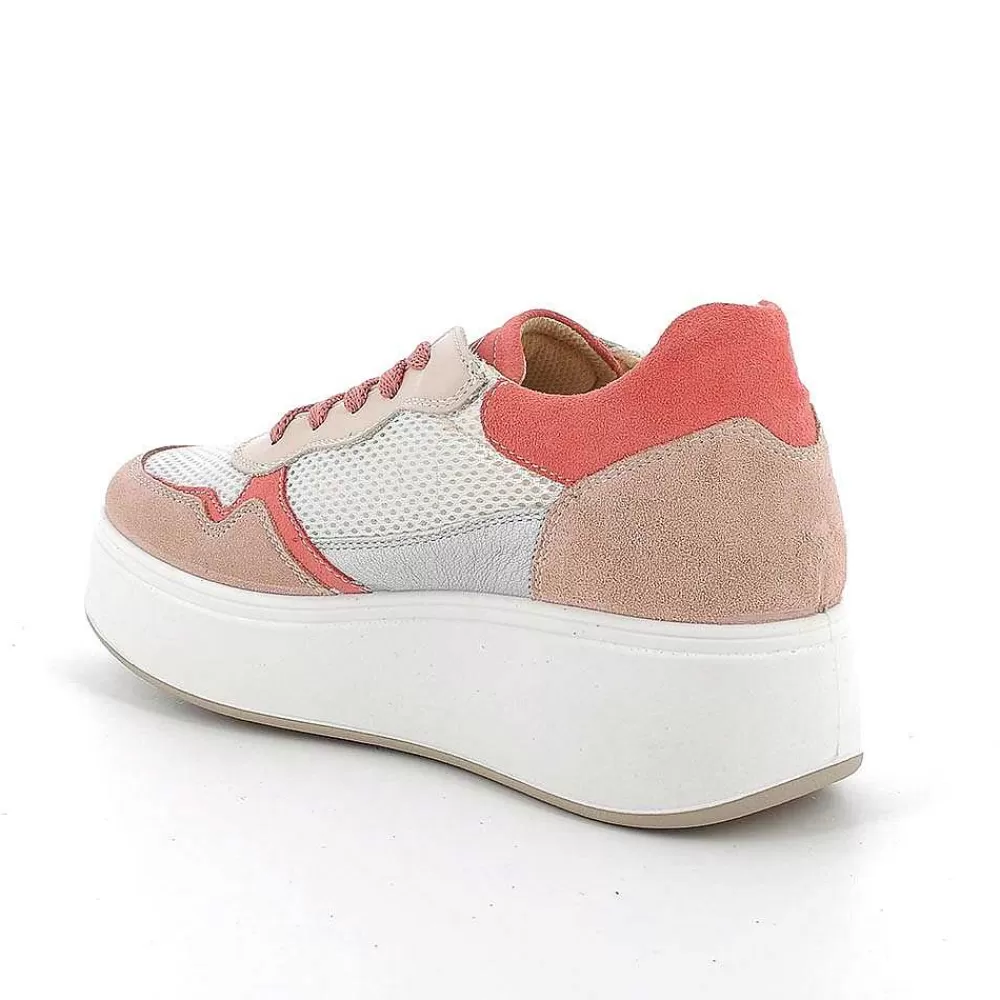 Zeppe | Igi&Co Sneakers Con Zeppa Da Donna Skin