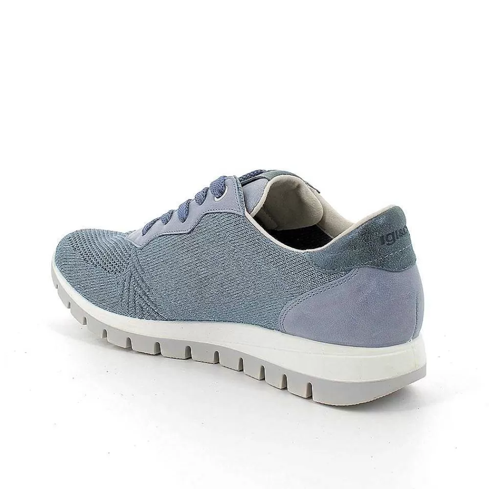 Sneakers | Igi&Co Sneakers Da Donna Celeste-Argento