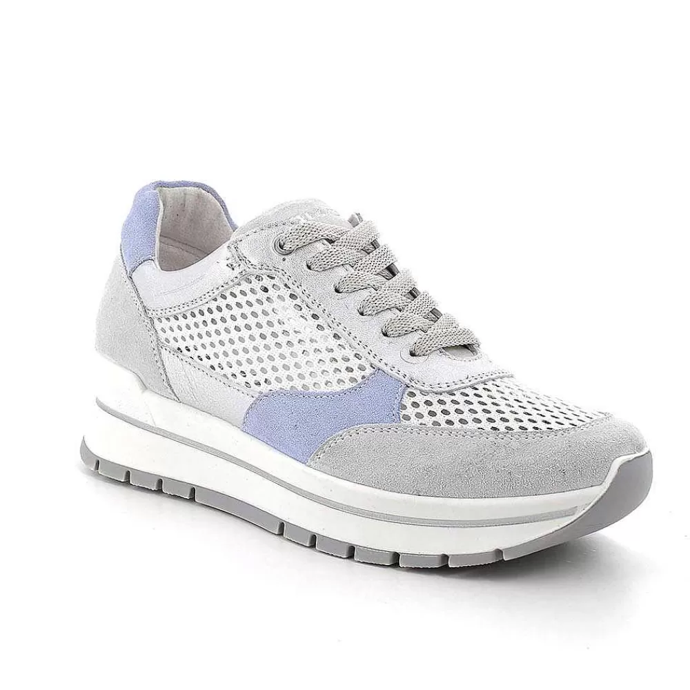 Sneakers | Igi&Co Sneakers Da Donna Cristal-Bianco-Argento