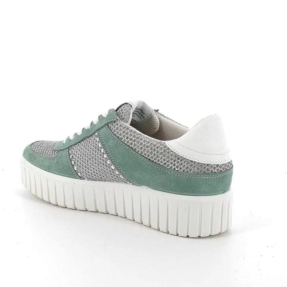 Scarpe Ecosostenibili | Igi&Co Sneakers Da Donna Menta-Argento