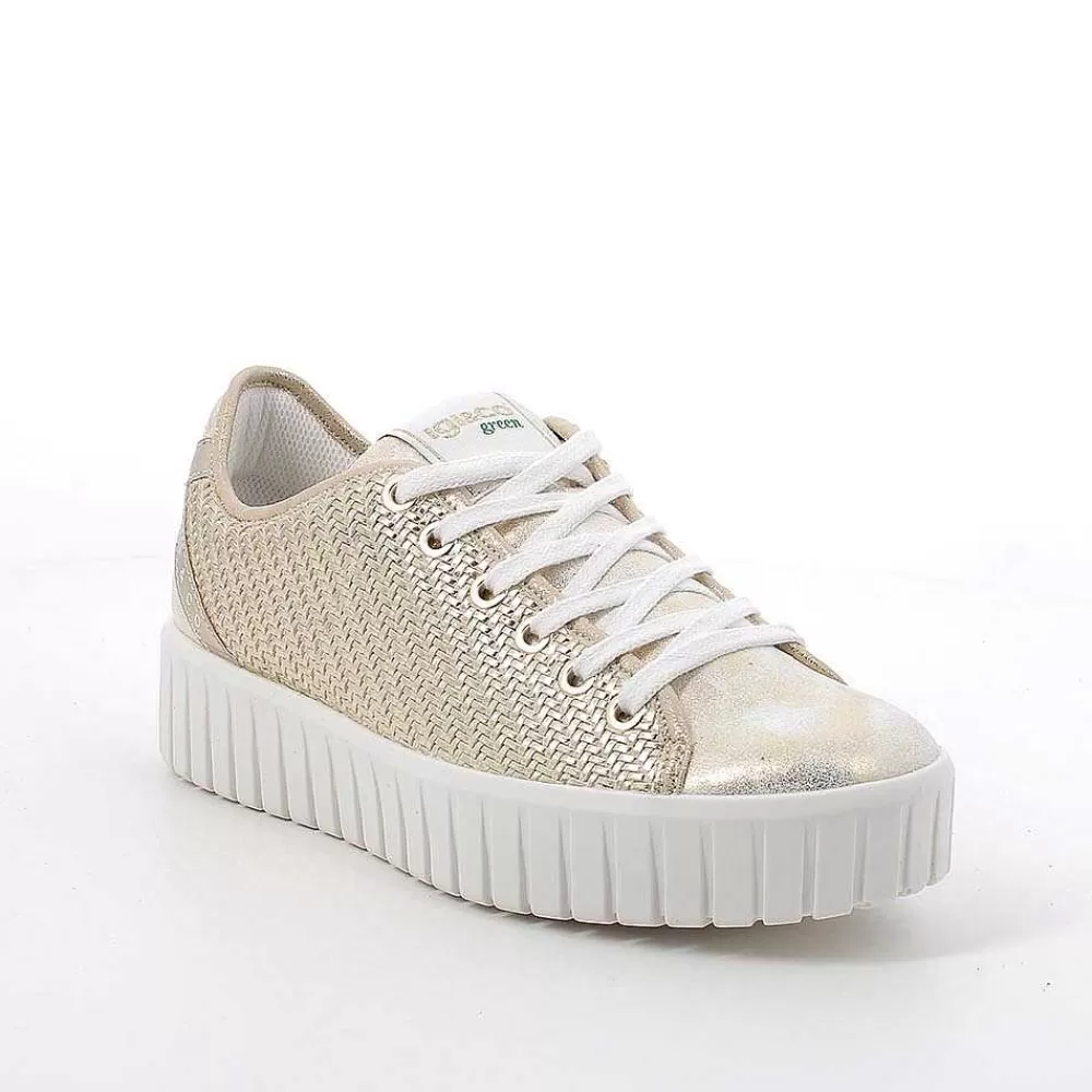 Scarpe Ecosostenibili | Igi&Co Sneakers Da Donna Platino