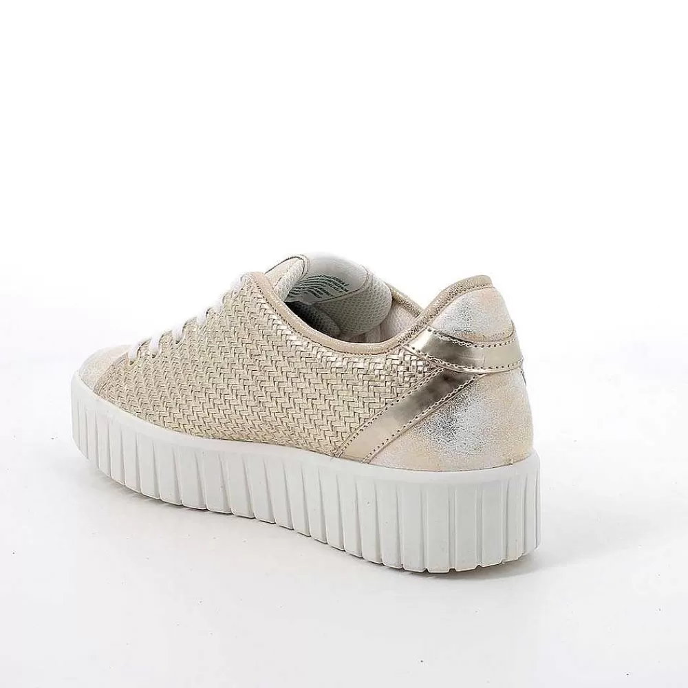 Scarpe Ecosostenibili | Igi&Co Sneakers Da Donna Platino