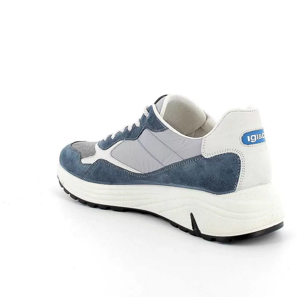 Sneakers | Igi&Co Sneakers Da Uomo Azzurro