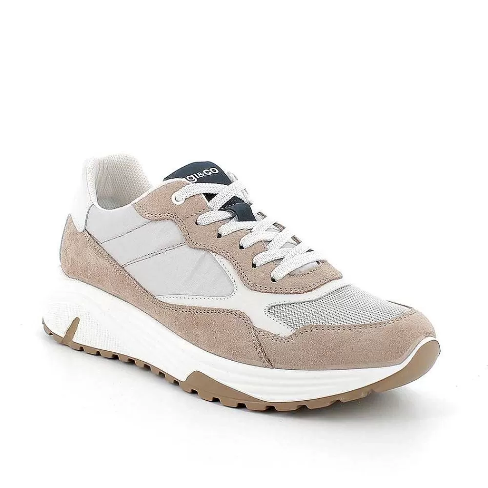 Sneakers | Igi&Co Sneakers Da Uomo Beige Scuro