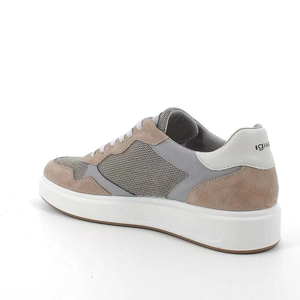 Sneakers | Igi&Co Sneakers Da Uomo Beige Scuro