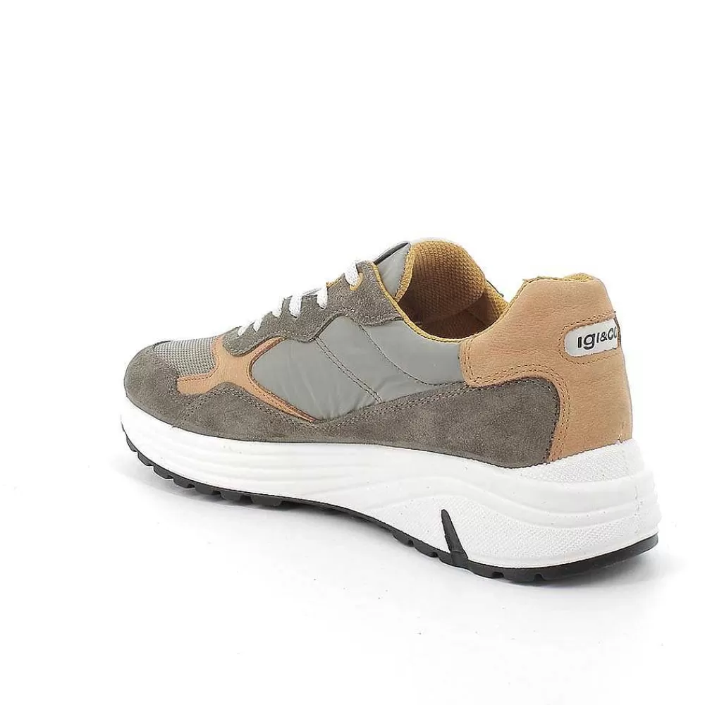 Sneakers | Igi&Co Sneakers Da Uomo Verde Militare