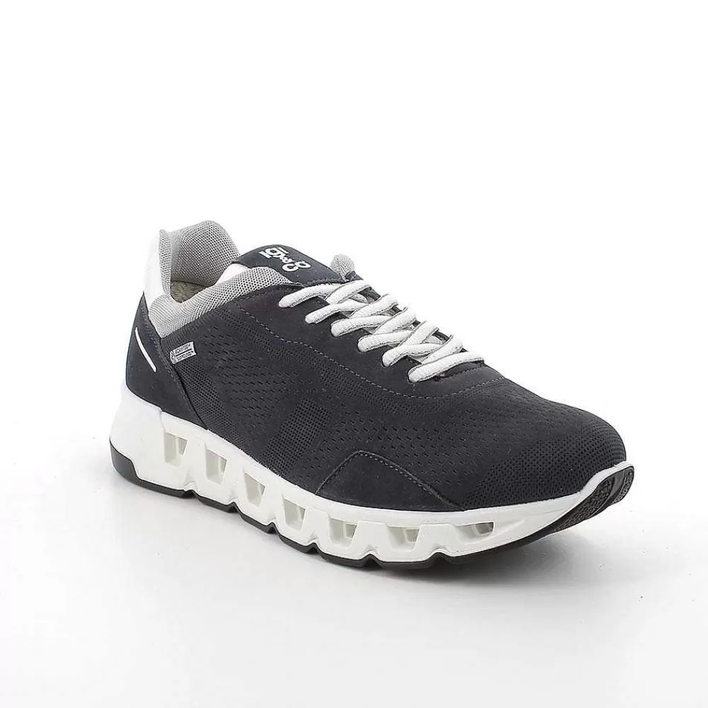 Sneakers | Igi&Co Sneakers Gore-Tex Surround In Pelle Da Uomo Blu