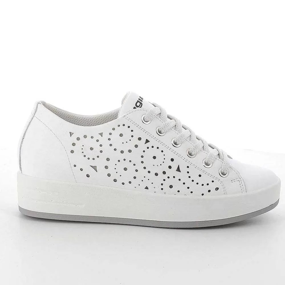 Sneakers | Igi&Co Sneakers In Pelle Da Donna Bianco