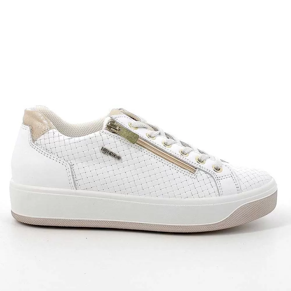 Sneakers | Igi&Co Sneakers In Pelle Da Donna Bianco