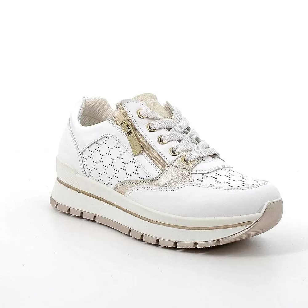 Sneakers | Igi&Co Sneakers In Pelle Da Donna Bianco