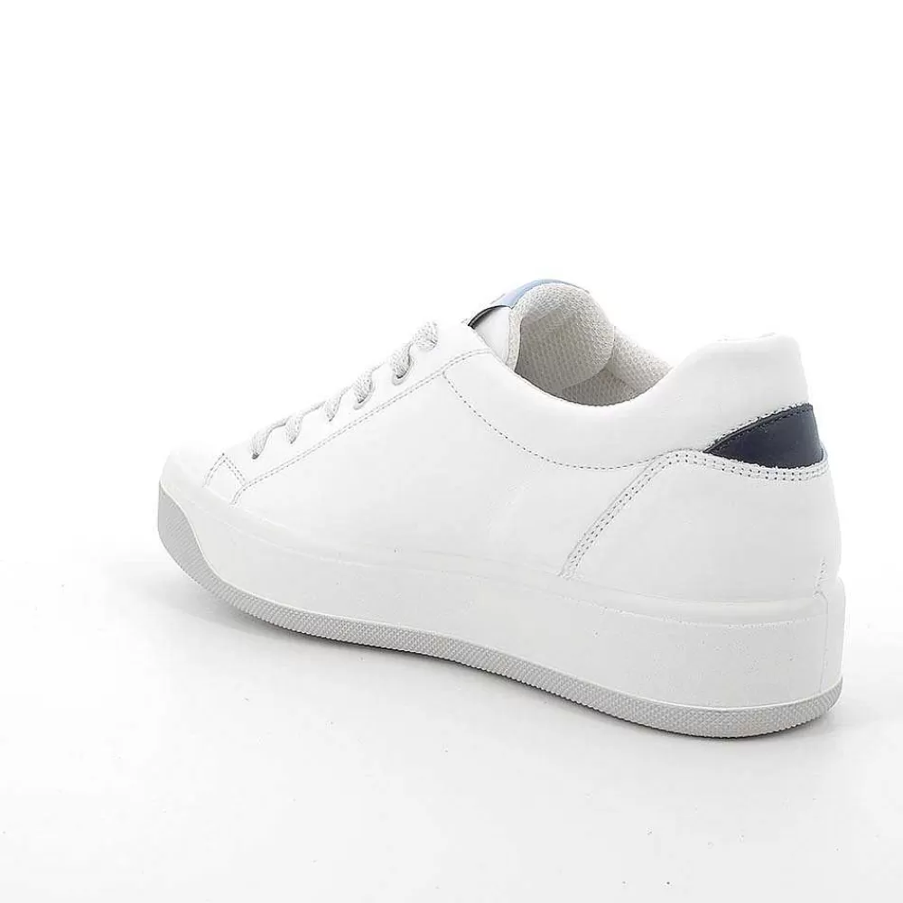 Sneakers | Igi&Co Sneakers In Pelle Da Donna Bianco-Blu