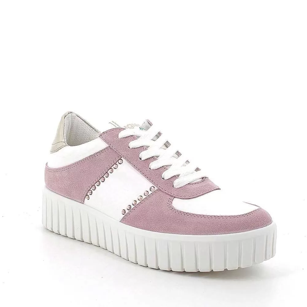 Scarpe Ecosostenibili | Igi&Co Sneakers In Pelle Da Donna Chiffon-Bianco