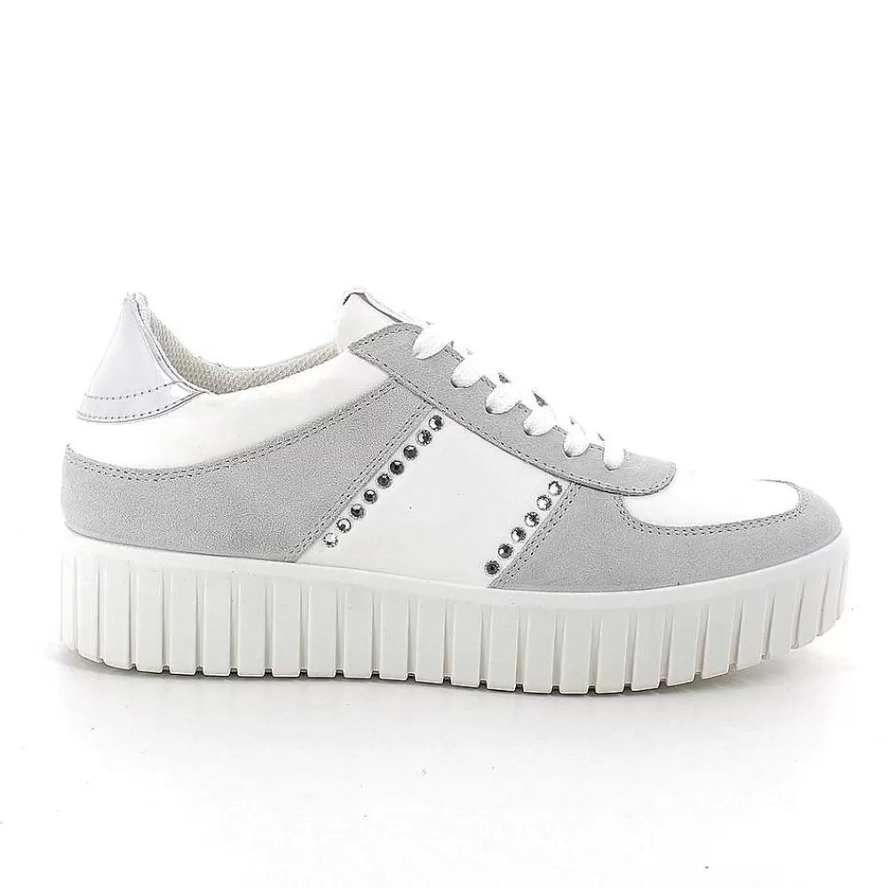 Scarpe Ecosostenibili | Igi&Co Sneakers In Pelle Da Donna Cristal-Bianco