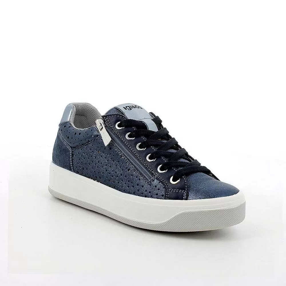 Sneakers | Igi&Co Sneakers In Pelle Da Donna Jeans