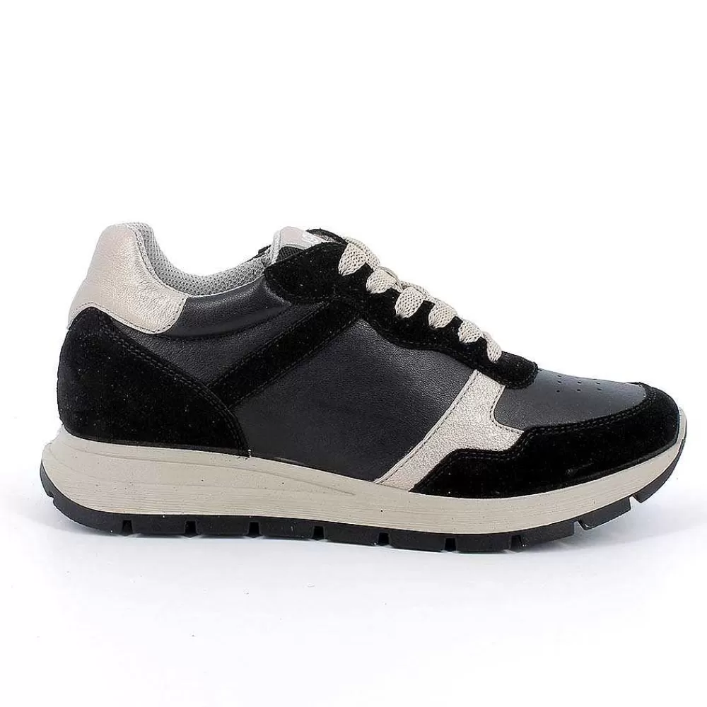 Sneakers | Igi&Co Sneakers In Pelle Da Donna Nero