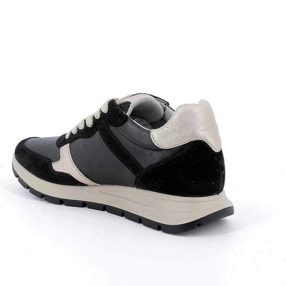 Sneakers | Igi&Co Sneakers In Pelle Da Donna Nero