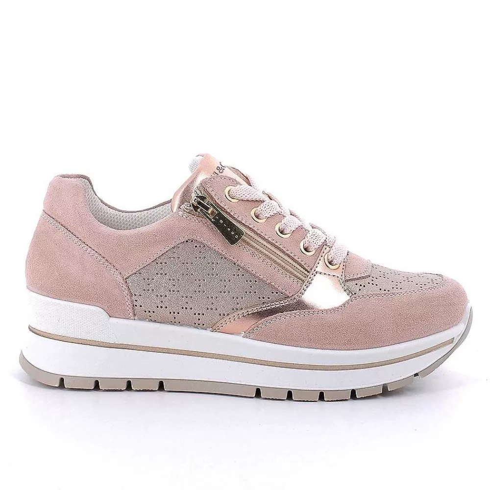 Sneakers | Igi&Co Sneakers In Pelle Da Donna Skin-Champagne