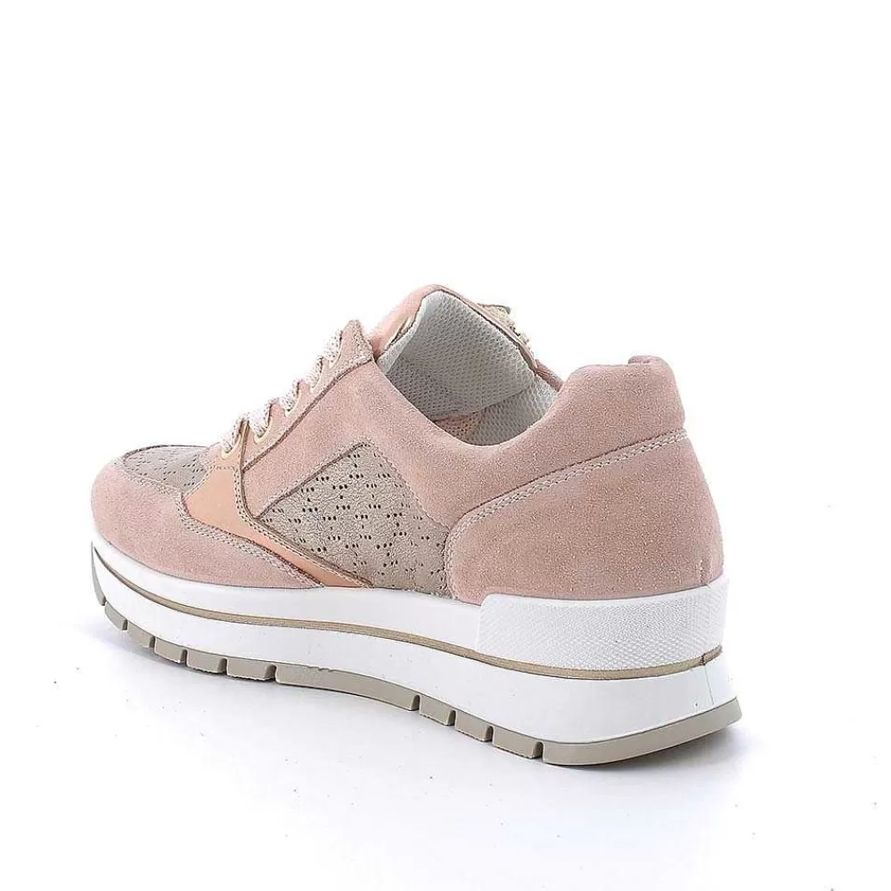 Sneakers | Igi&Co Sneakers In Pelle Da Donna Skin-Champagne