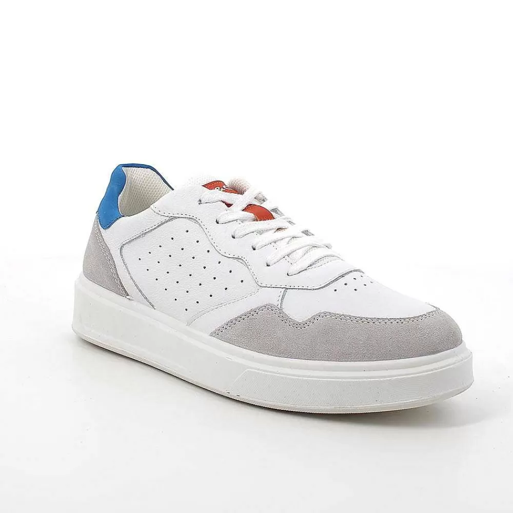 Sneakers | Igi&Co Sneakers In Pelle Da Uomo Bianco