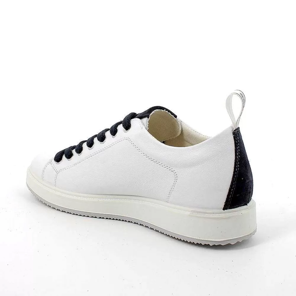 Sneakers | Igi&Co Sneakers In Pelle Da Uomo Bianco