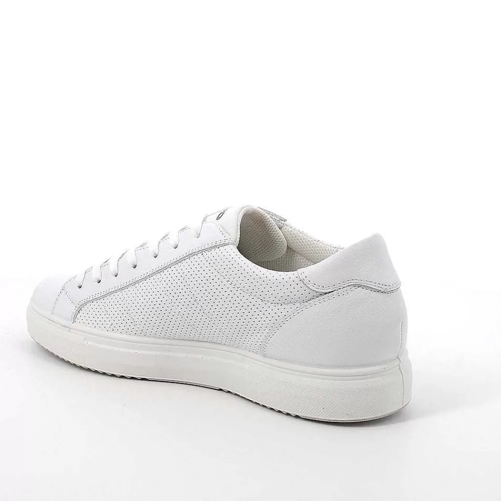 Sneakers | Igi&Co Sneakers In Pelle Da Uomo Bianco