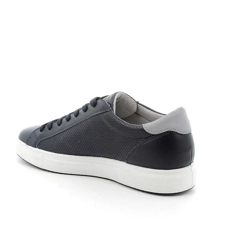 Sneakers | Igi&Co Sneakers In Pelle Da Uomo Blu