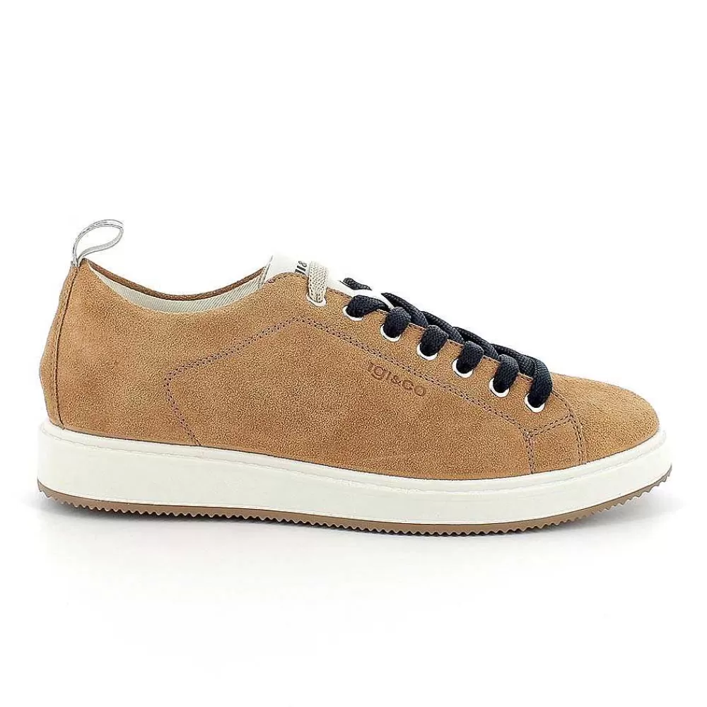 Sneakers | Igi&Co Sneakers In Pelle Da Uomo Cuoio