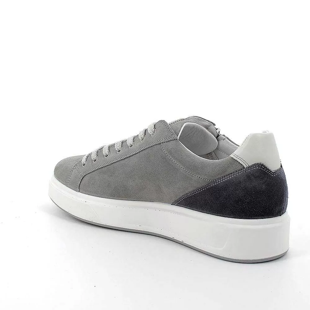 Sneakers | Igi&Co Sneakers In Pelle Da Uomo Grigio