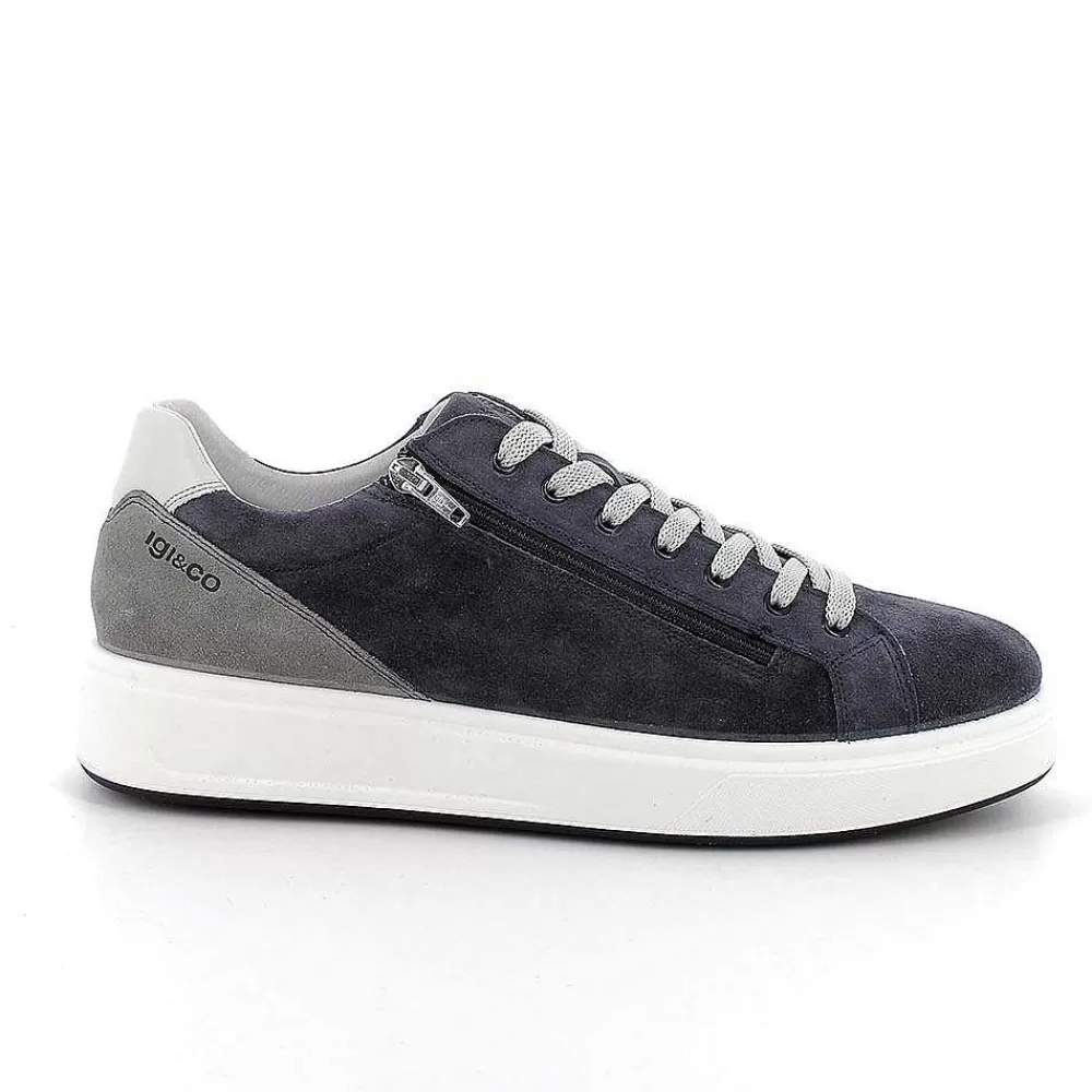 Sneakers | Igi&Co Sneakers In Pelle Da Uomo Jeans