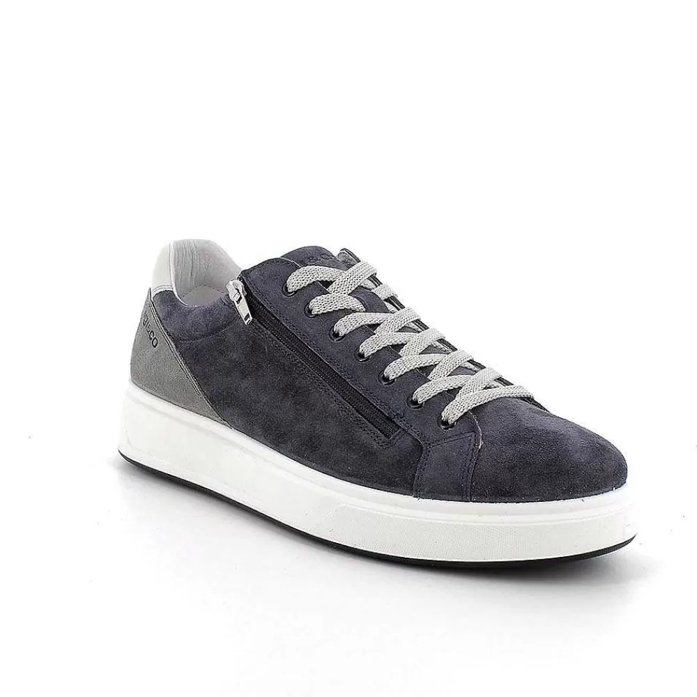 Sneakers | Igi&Co Sneakers In Pelle Da Uomo Jeans